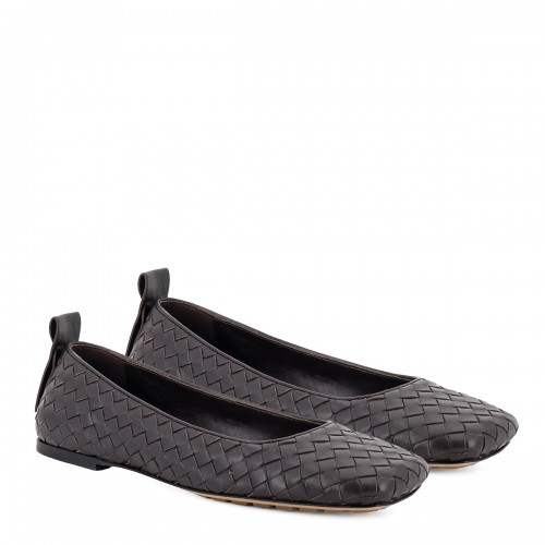 BLACK LEATHER LUCY FLATS 2