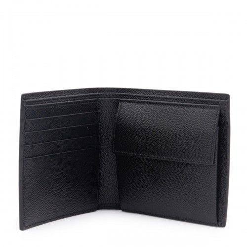 BLACK LEATHER PARIS WALLET