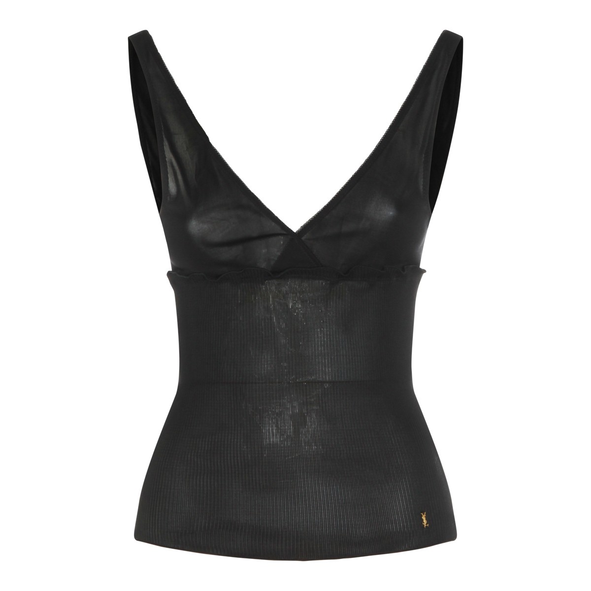 BLACK SILK TOP