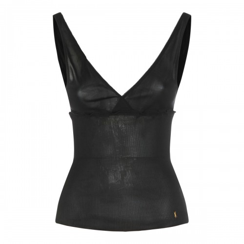 BLACK SILK TOP