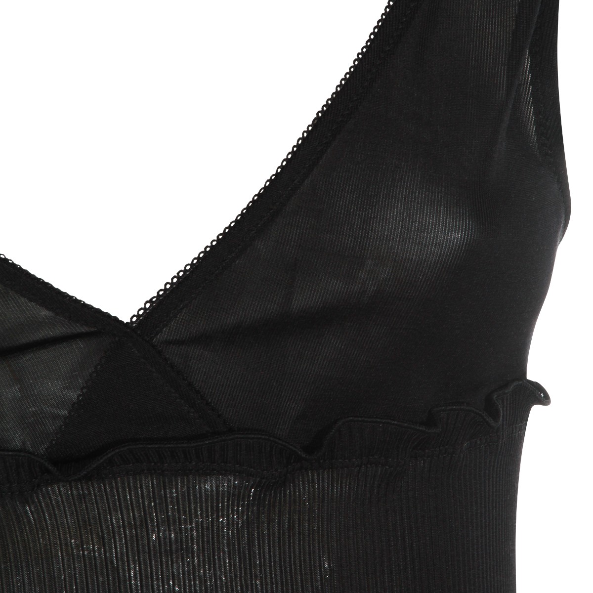 BLACK SILK TOP