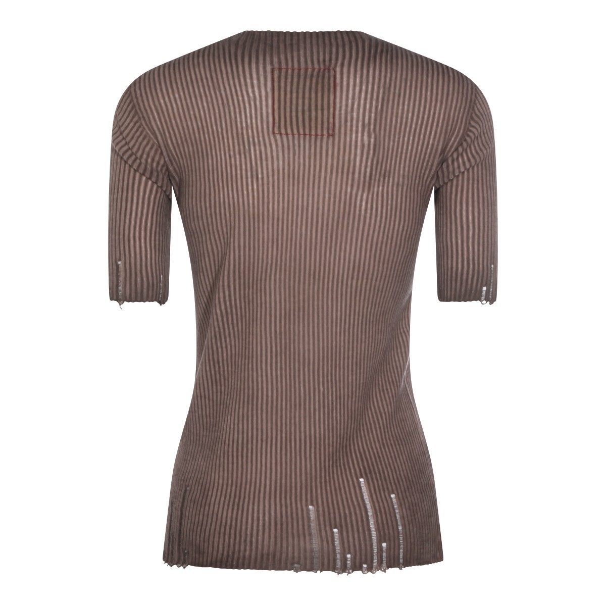 BROWN WOOL T-SHIRT
