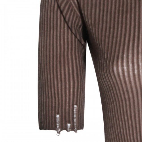 BROWN WOOL T-SHIRT