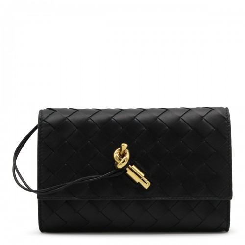BLACK LEATHER ANDIAMO MINI BAG