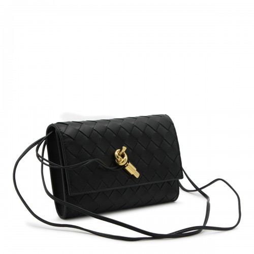 BLACK LEATHER ANDIAMO MINI BAG