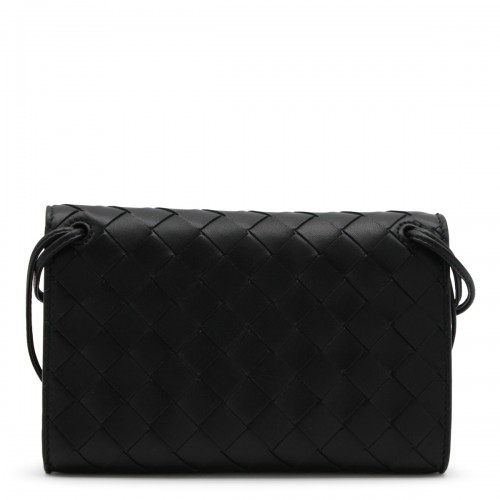 BLACK LEATHER ANDIAMO MINI BAG