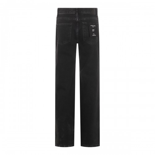 BLACK COTTON DENIM JEANS 2
