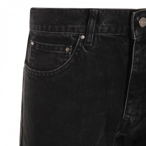 BLACK COTTON DENIM JEANS