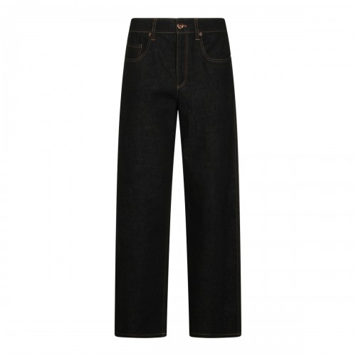 BLACK COTTON JEANS
