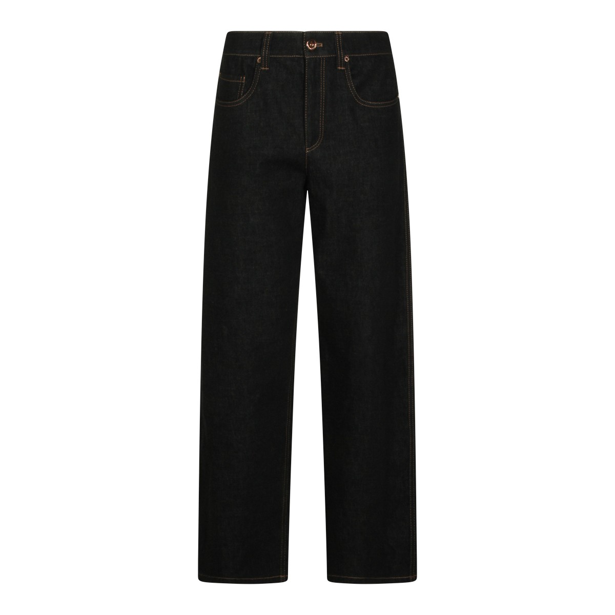 BLACK COTTON JEANS