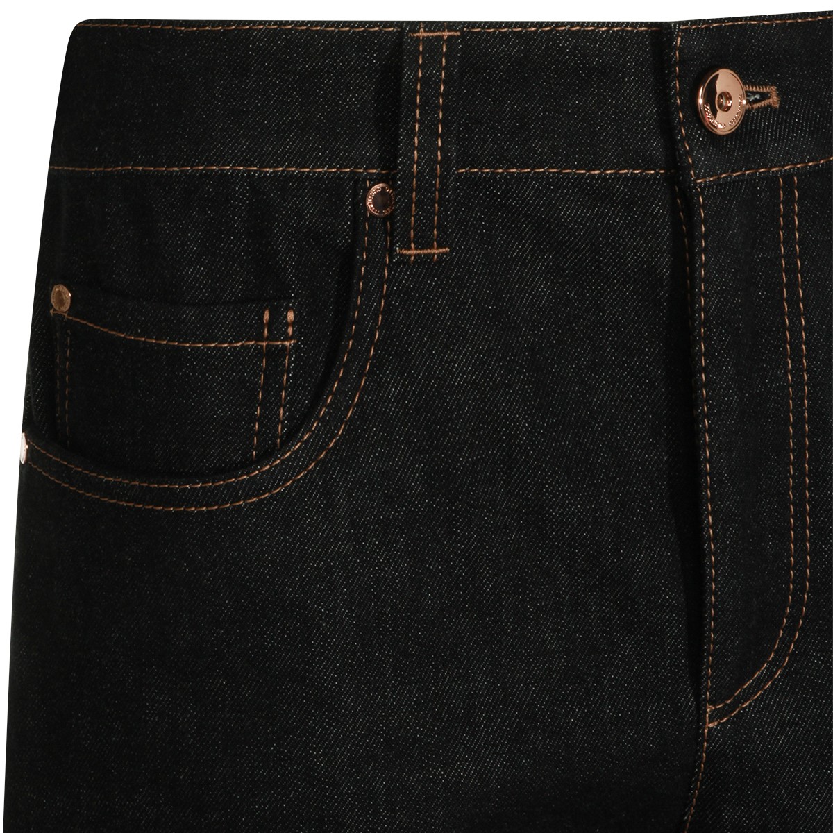 BLACK COTTON JEANS
