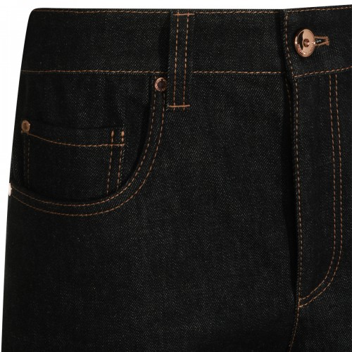 BLACK COTTON JEANS