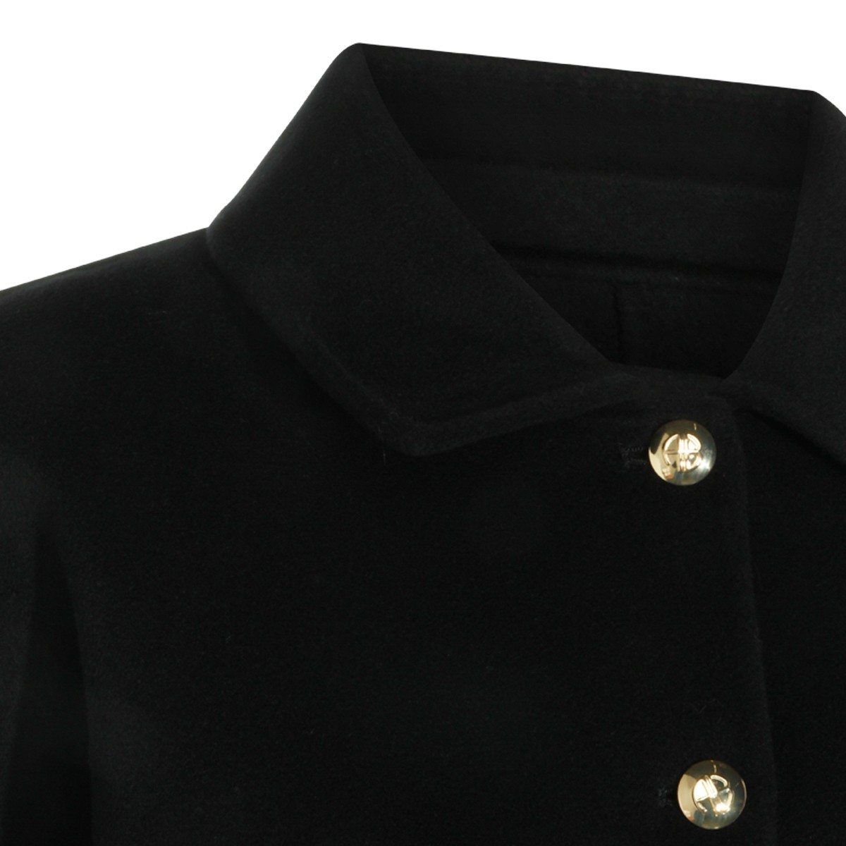 BLACK WOOL LUCA CASUAL JACKET