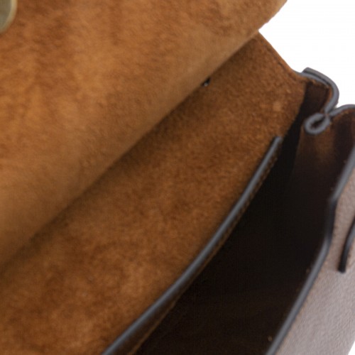 BROWN LEATHER AMBERLEY CROSSBOSY BAG