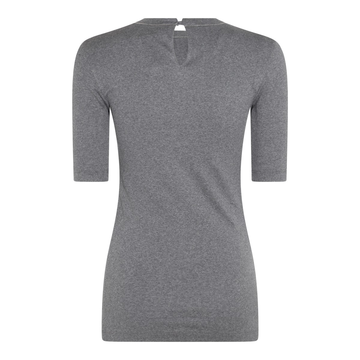 DARK GREY COTTON KNITWEAR