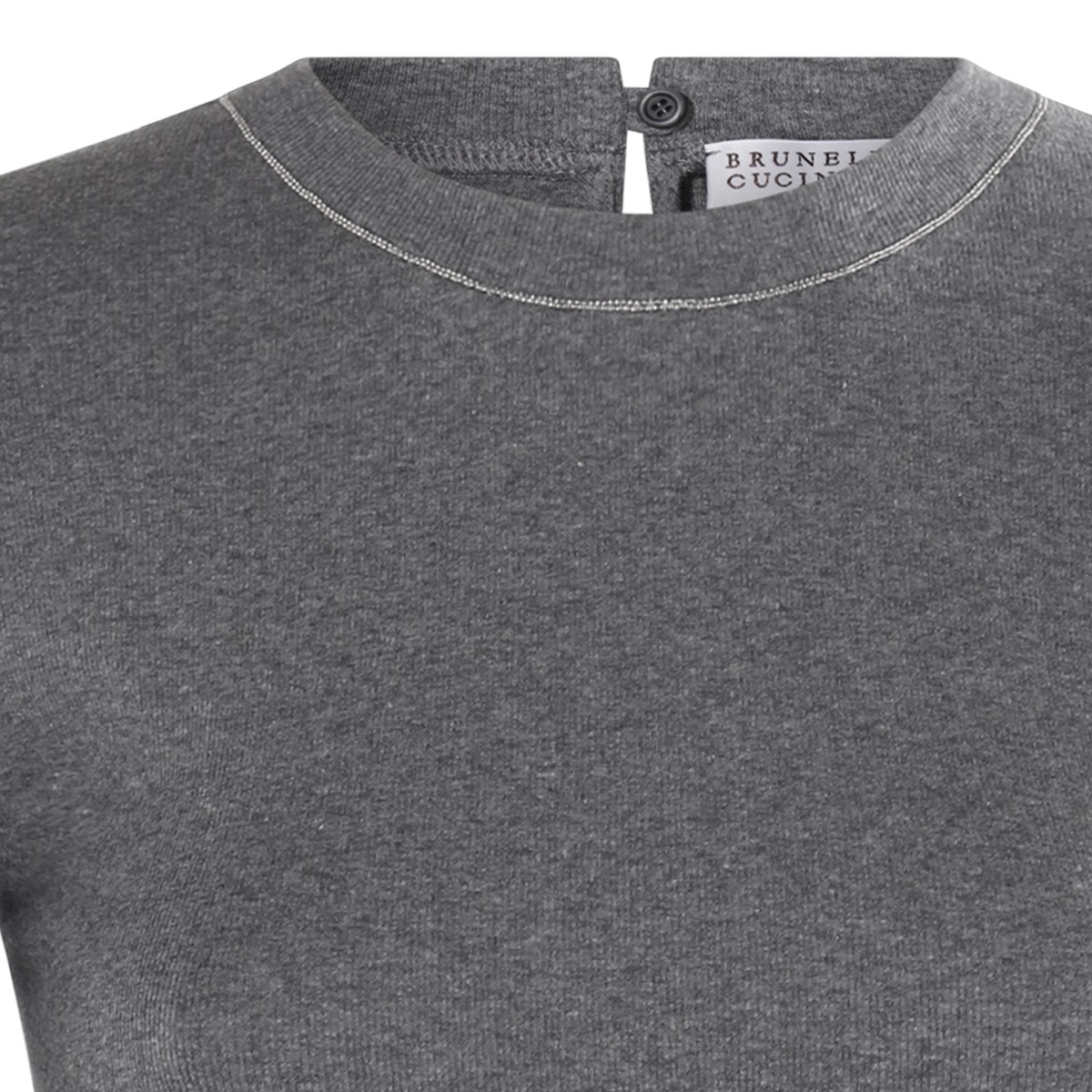 DARK GREY COTTON KNITWEAR