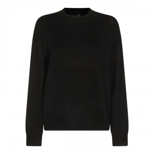 BLACK WOOL KNITWEAR