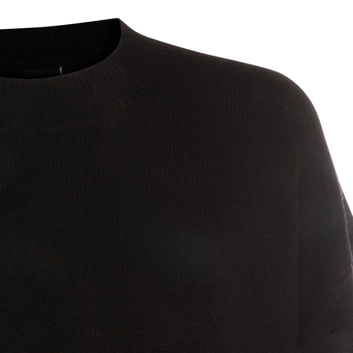 BLACK WOOL KNITWEAR