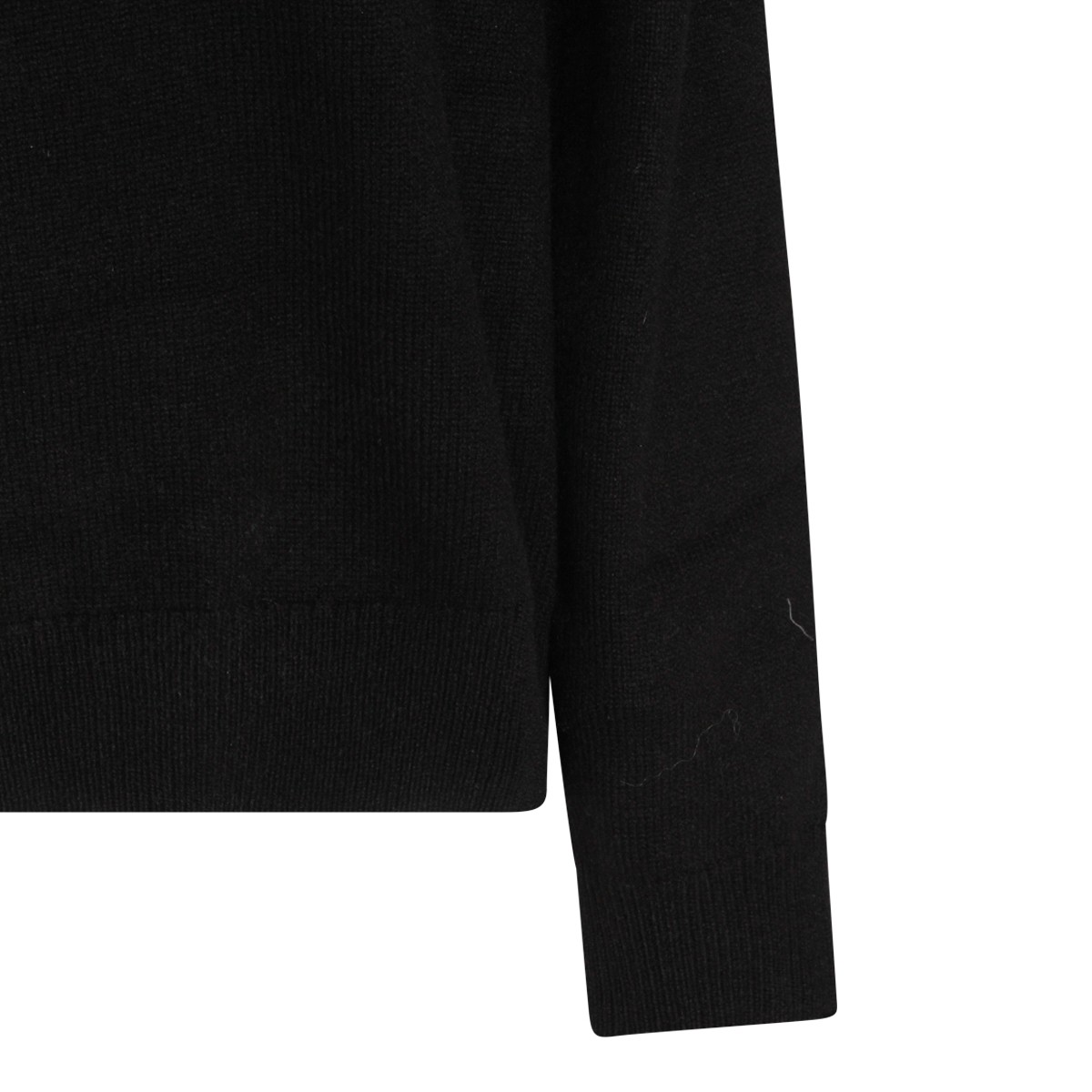 BLACK WOOL KNITWEAR