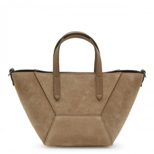 CAMEL LEATHER TOTE
