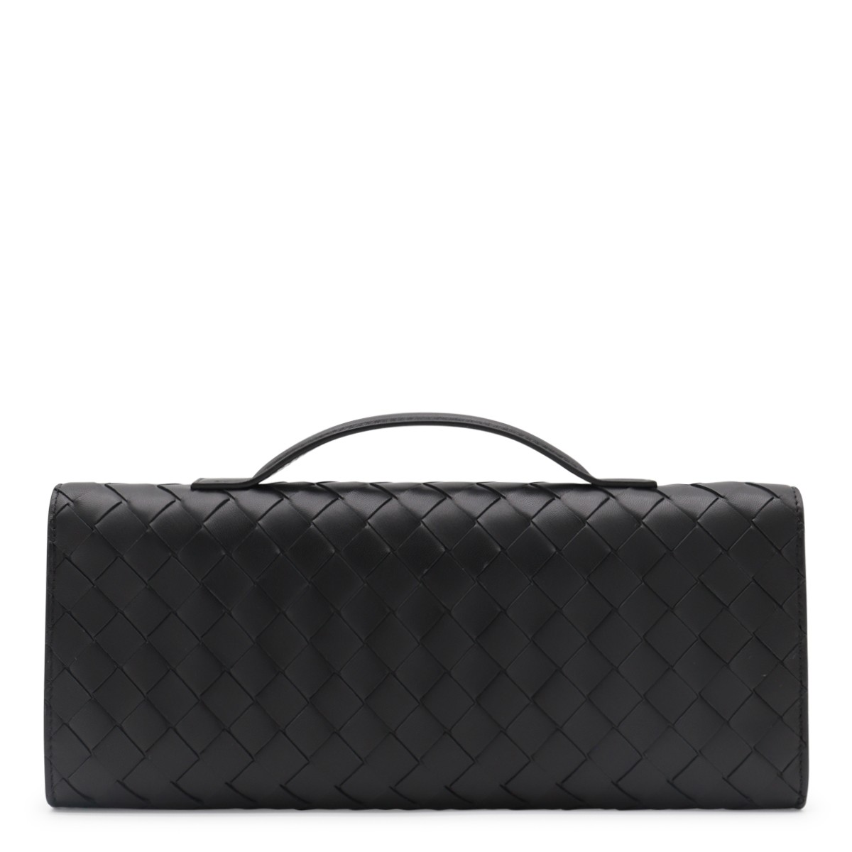 BLACK LEATHER ANDIAMO POUCH