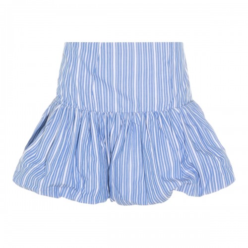 LIGHT BLUE COTTON SKIRT