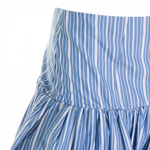 LIGHT BLUE COTTON SKIRT