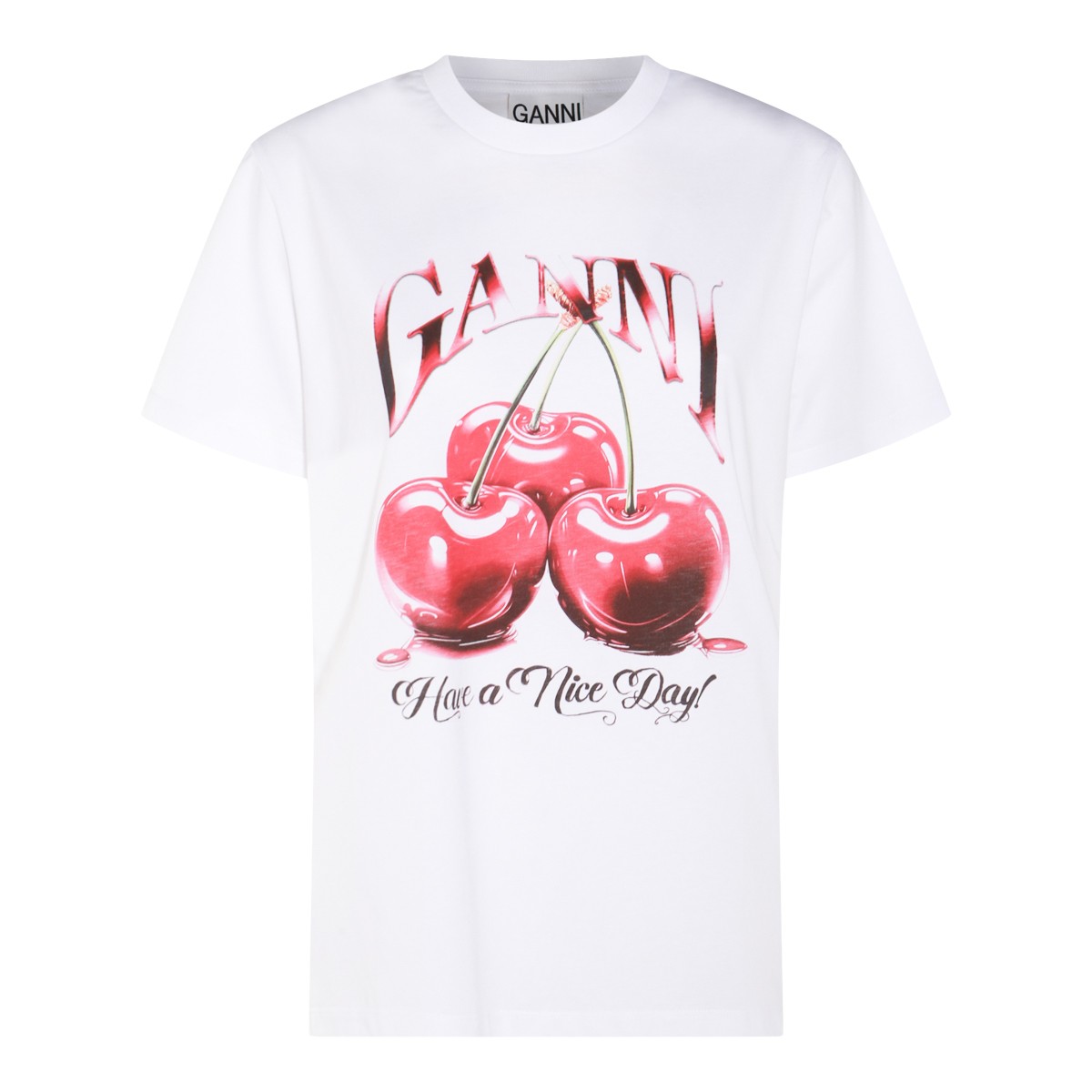 WHITE COTTON T-SHIRT