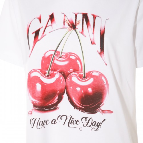 WHITE COTTON T-SHIRT
