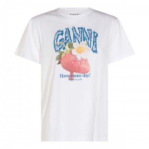 WHITE COTTON T-SHIRT