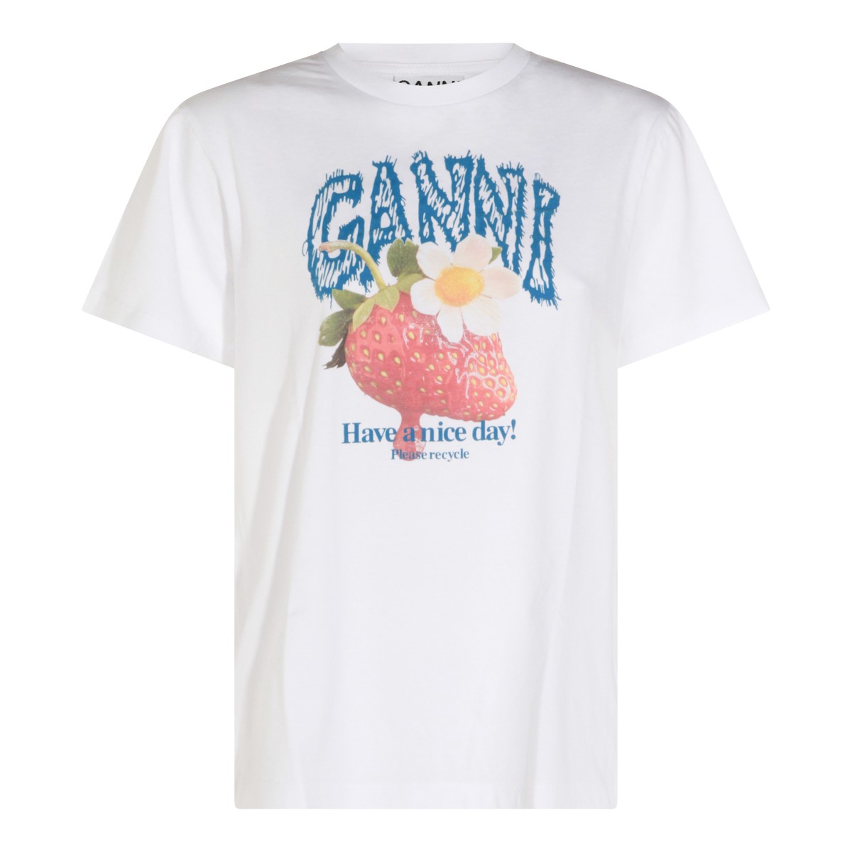 WHITE COTTON T-SHIRT