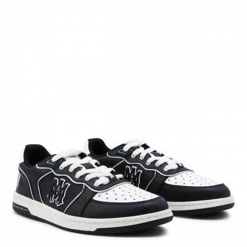 BLACK LEATHER NEWPORT SNEAKERS