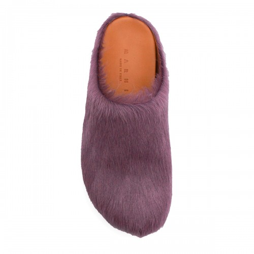 LILAC LEATHER FLATS