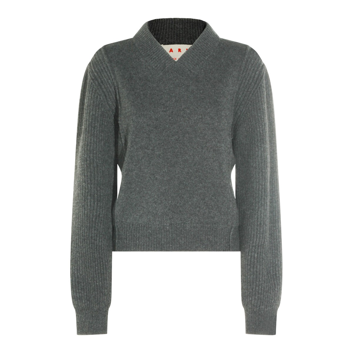 GREY WOOL KNITWEAR