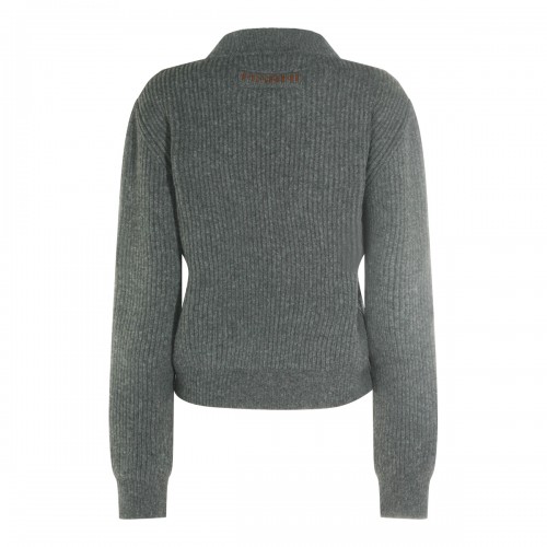 GREY WOOL KNITWEAR