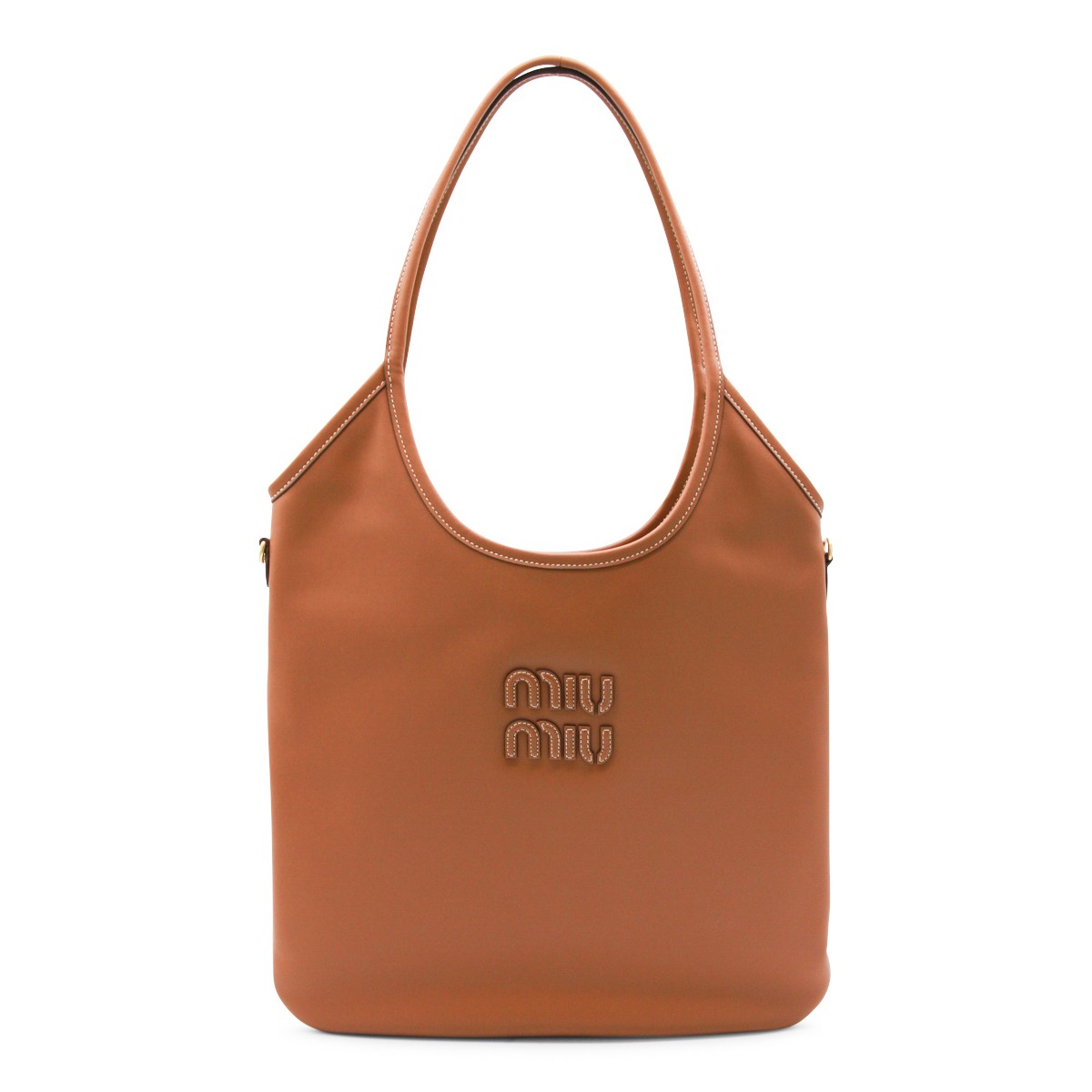 BROWN IVY LEATHER TOTE