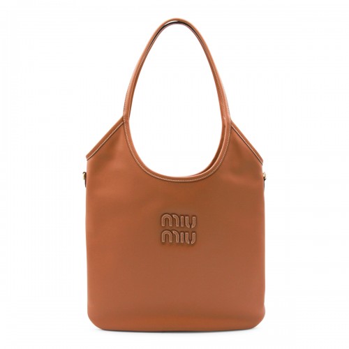 BROWN IVY LEATHER TOTE