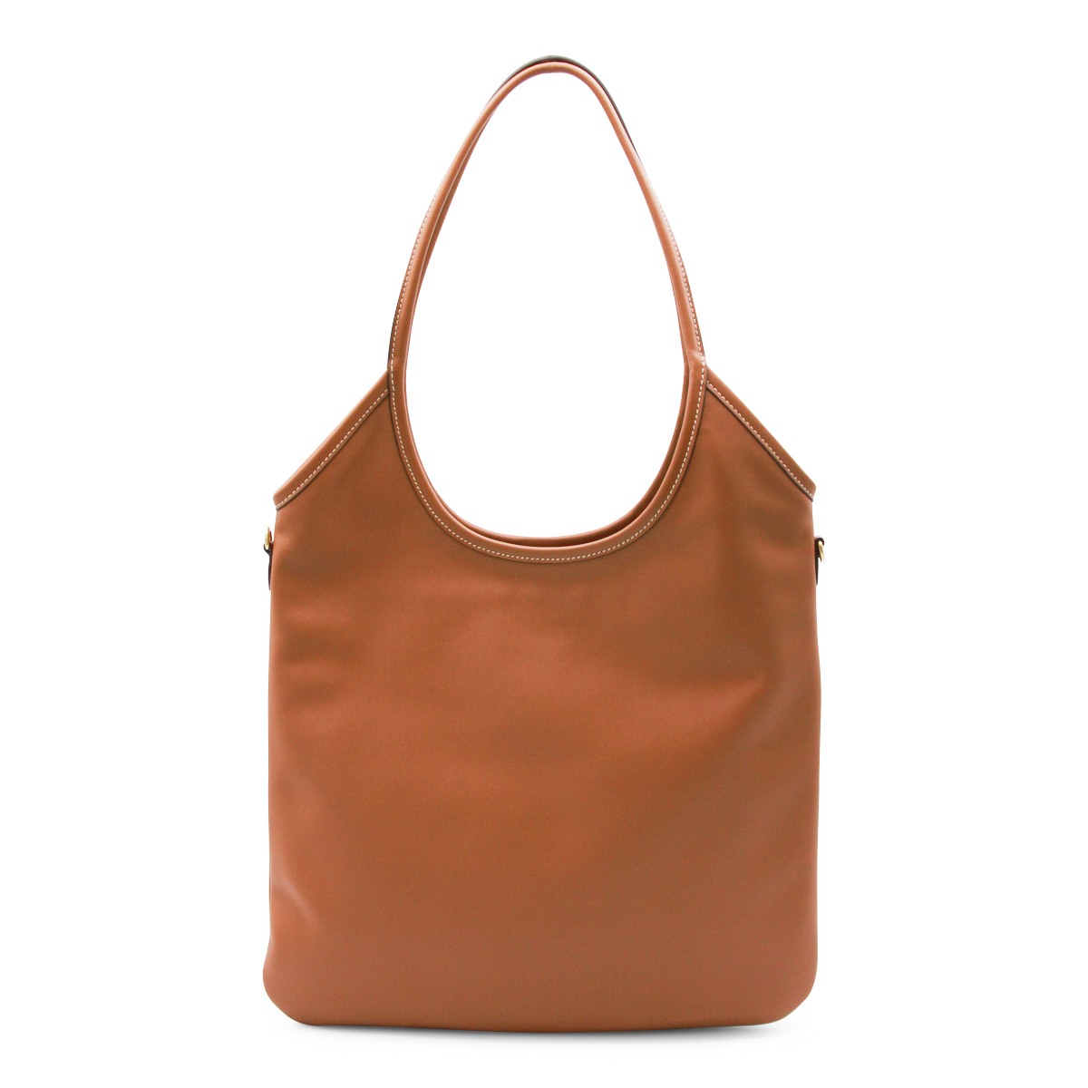 BROWN IVY LEATHER TOTE