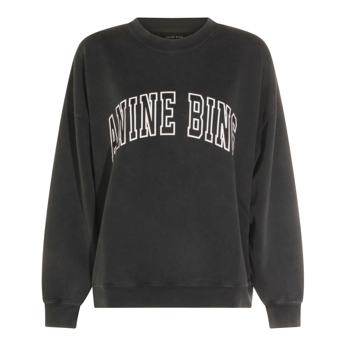 BLACK COTTON SWEATSHIRT