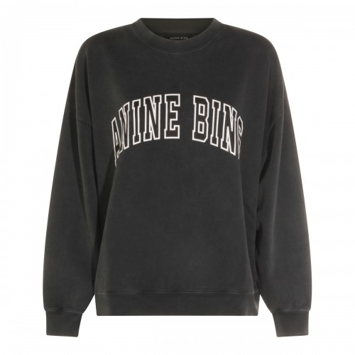 BLACK COTTON SWEATSHIRT