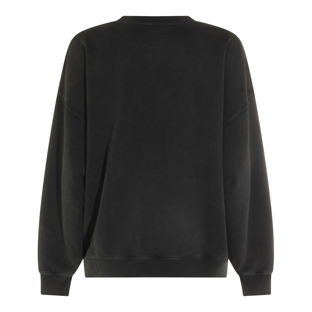 BLACK COTTON SWEATSHIRT