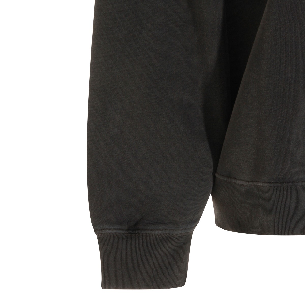 BLACK COTTON SWEATSHIRT