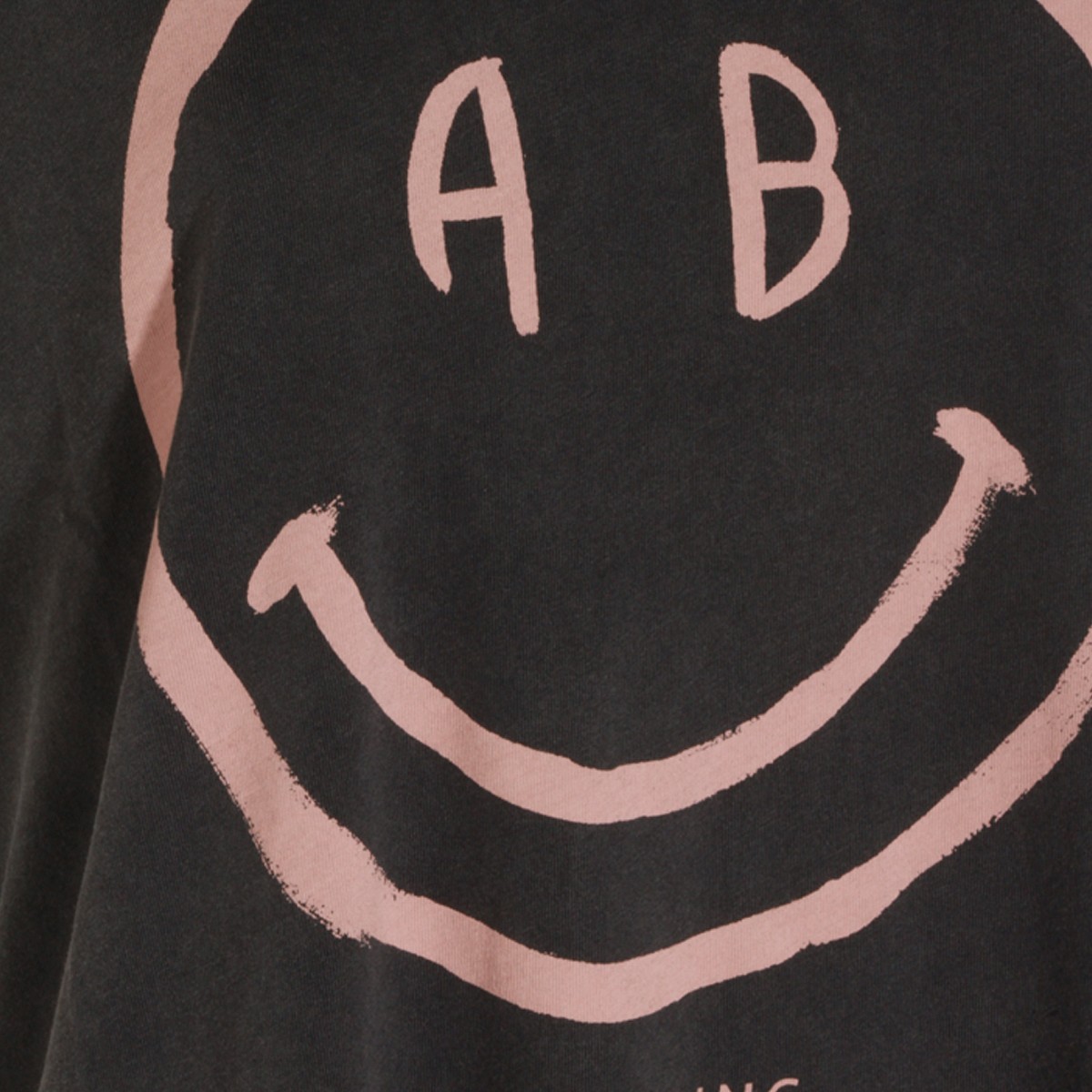 GREY COTTON SMILE T-SHIRT