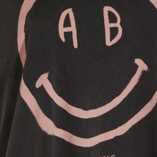 GREY COTTON SMILE T-SHIRT