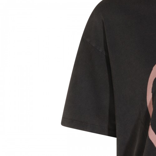 GREY COTTON SMILE T-SHIRT