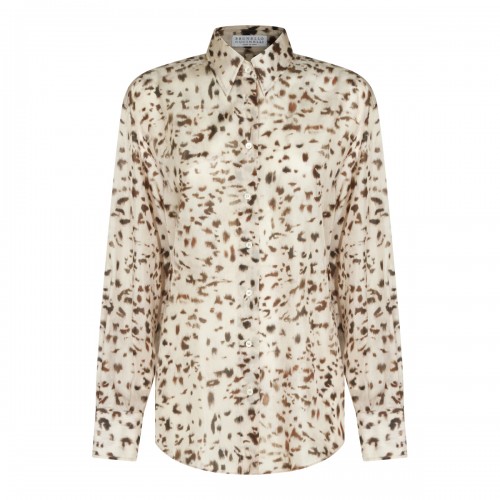 BEIGE SILK SHIRT
