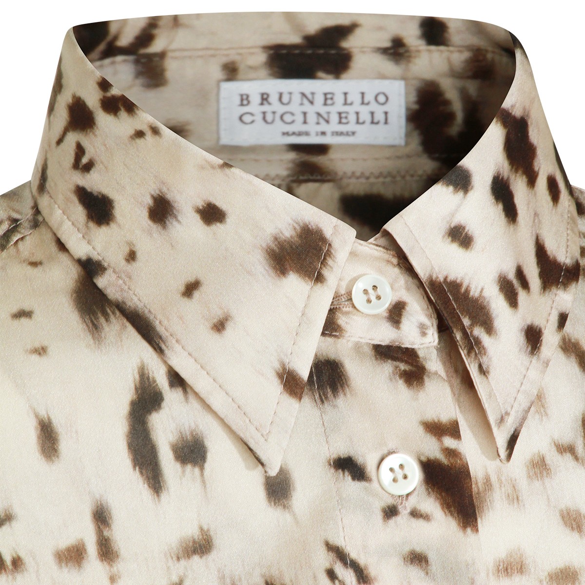 BEIGE SILK SHIRT