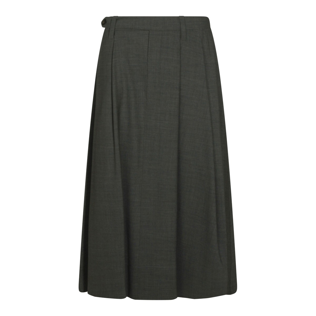 GREY WOOL SKIRT