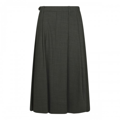 GREY WOOL SKIRT