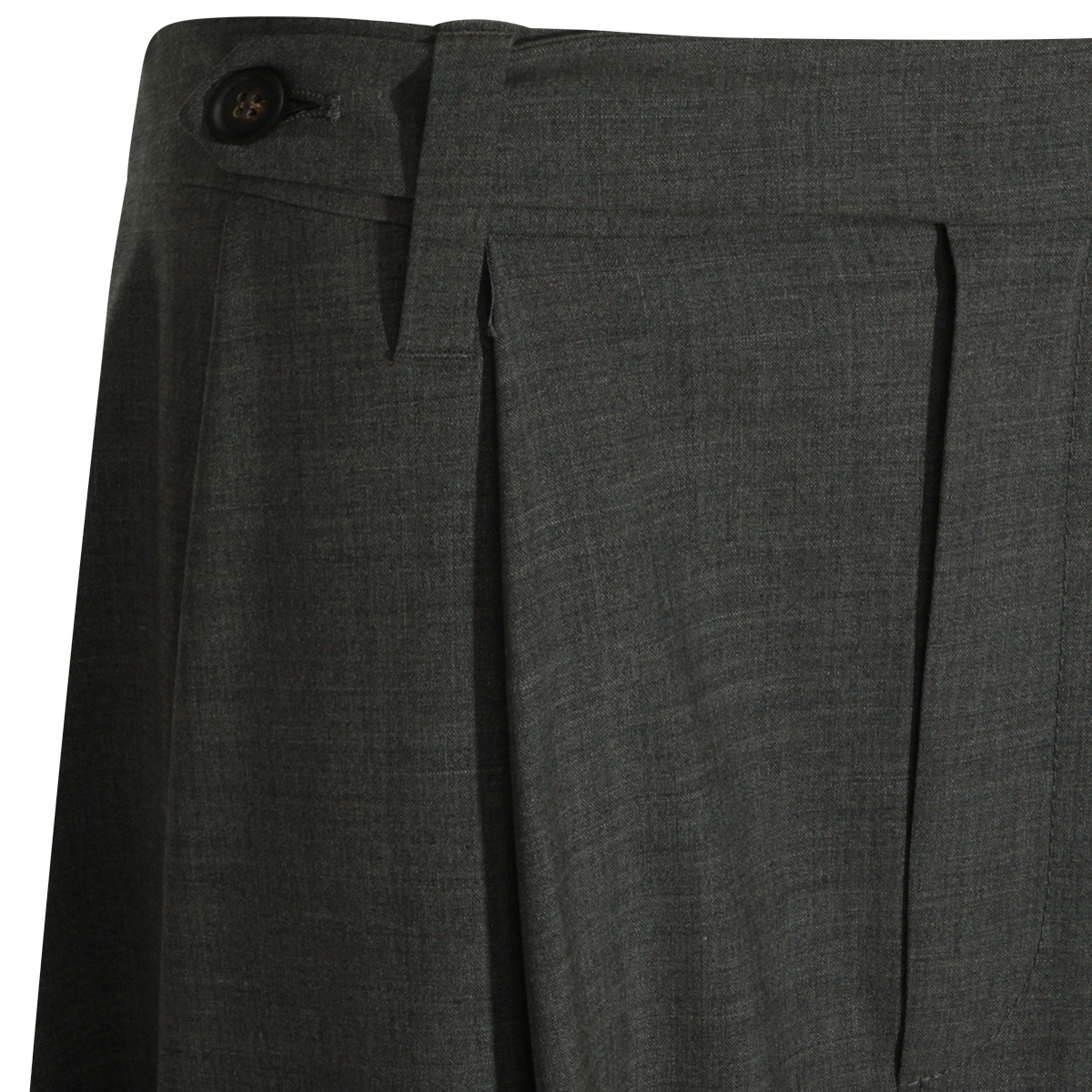 GREY WOOL SKIRT